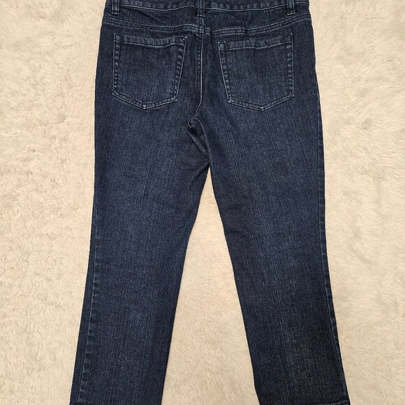 Michael Kors Women's Blue Skinny Blue Denim Jeggings Stretch Crop Size: 5/6 - Picture 4 of 9